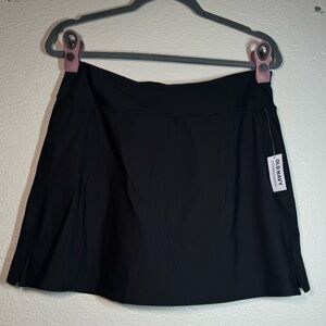 Old Navy Black Mini Skort with Smooth A-Line Silhouette